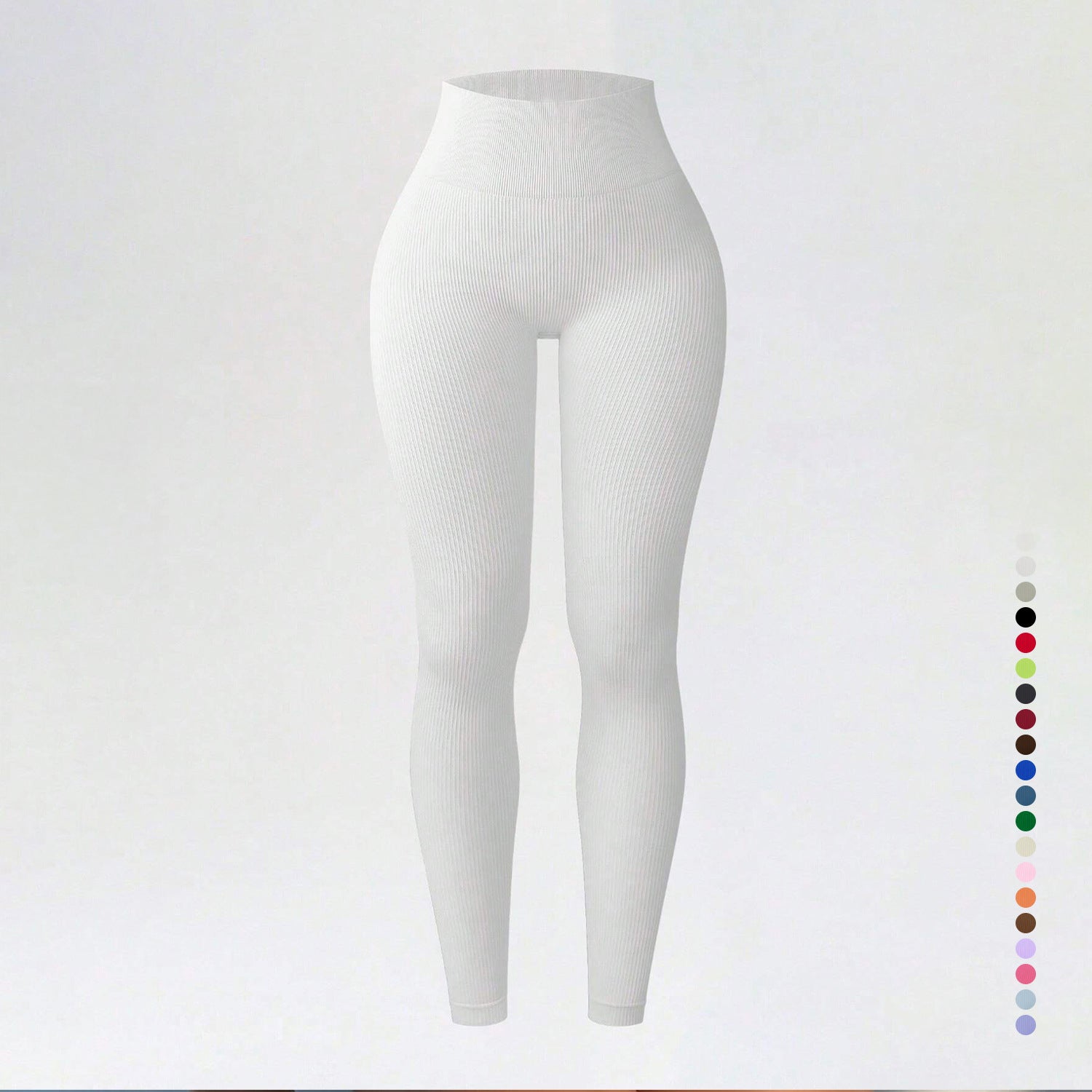 Threaded autumn and winter yoga pants seamless fitness pants high waisted sports yoga clothes leggings