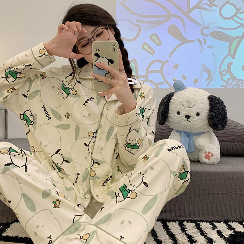 Women's long sleeved long pants loose suit