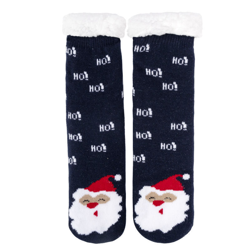 Christmas Floor Socks Indoor Home Sleep Winter Plush Thick Long Socks Women's Postpartum Socks Anti slip