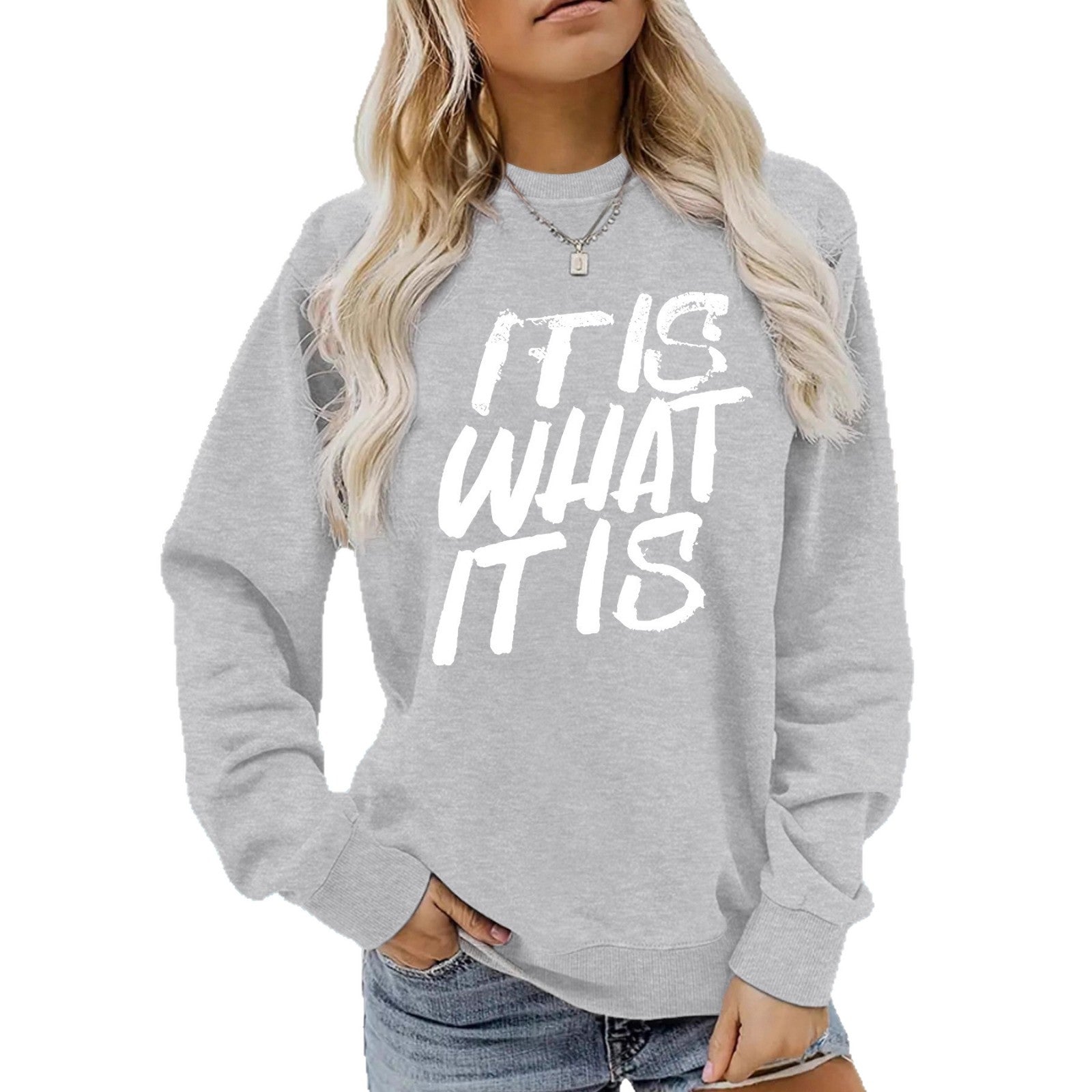 Hoodie letter print