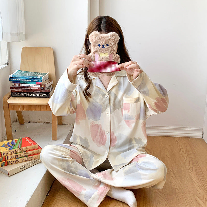 Women's long sleeved long pants loose suit