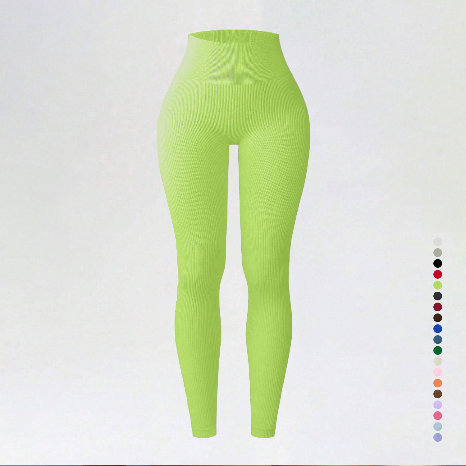 Threaded autumn and winter yoga pants seamless fitness pants high waisted sports yoga clothes leggings