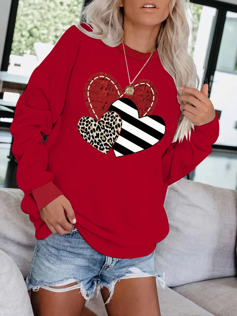 Love printed hoodie