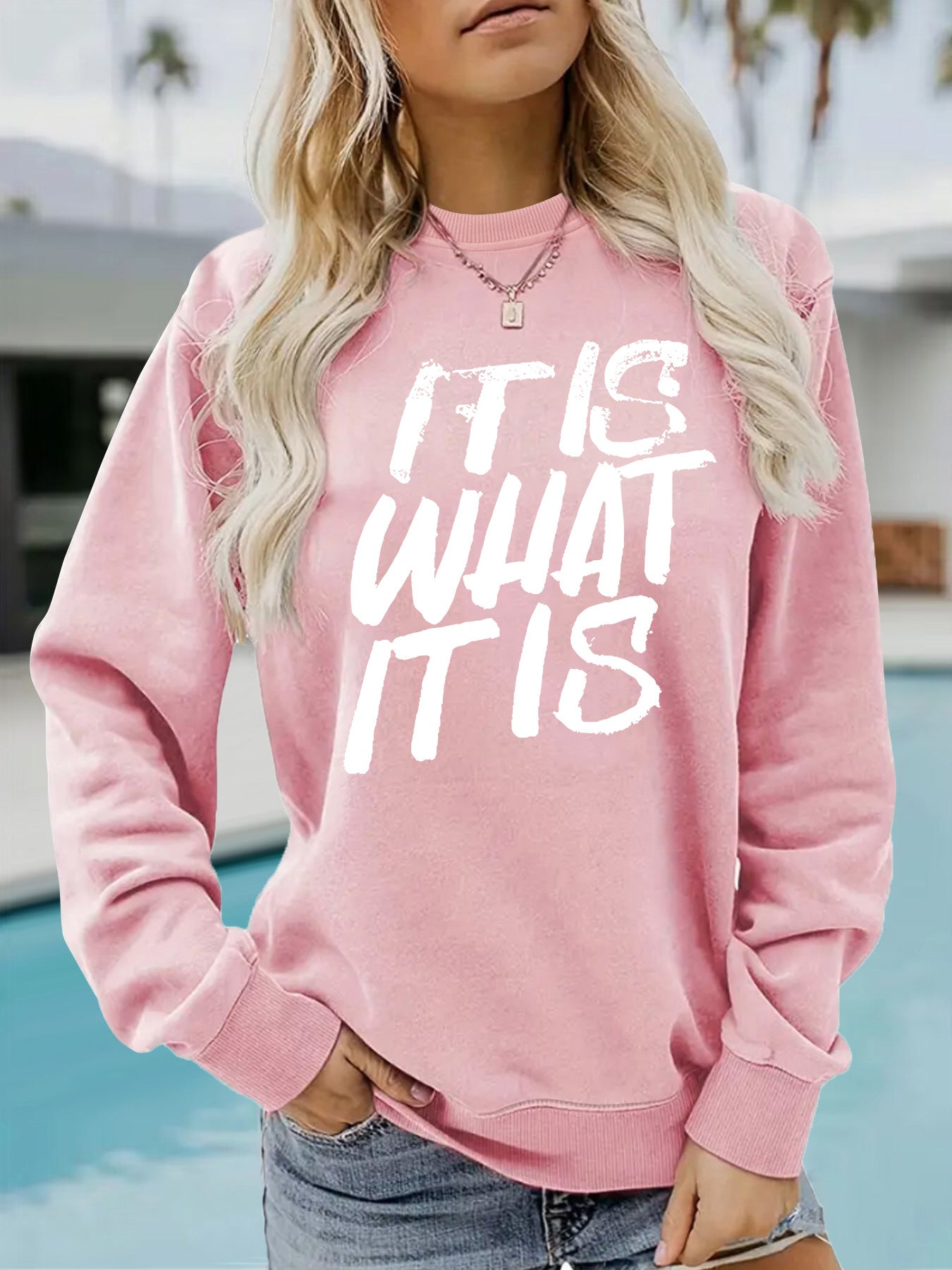 Hoodie letter print