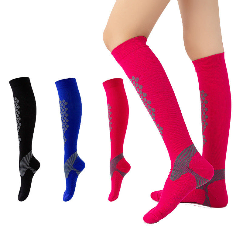 Sports Pressure Socks Women's Summer Sports Professional Long Socks Running Calf Socks Elastic Compression Socks