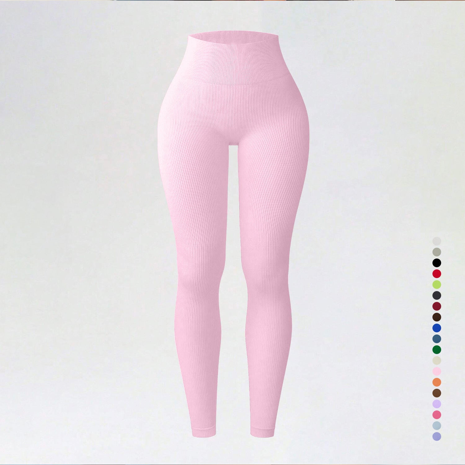 Threaded autumn and winter yoga pants seamless fitness pants high waisted sports yoga clothes leggings