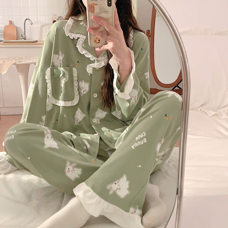 Women's long sleeved long pants loose suit