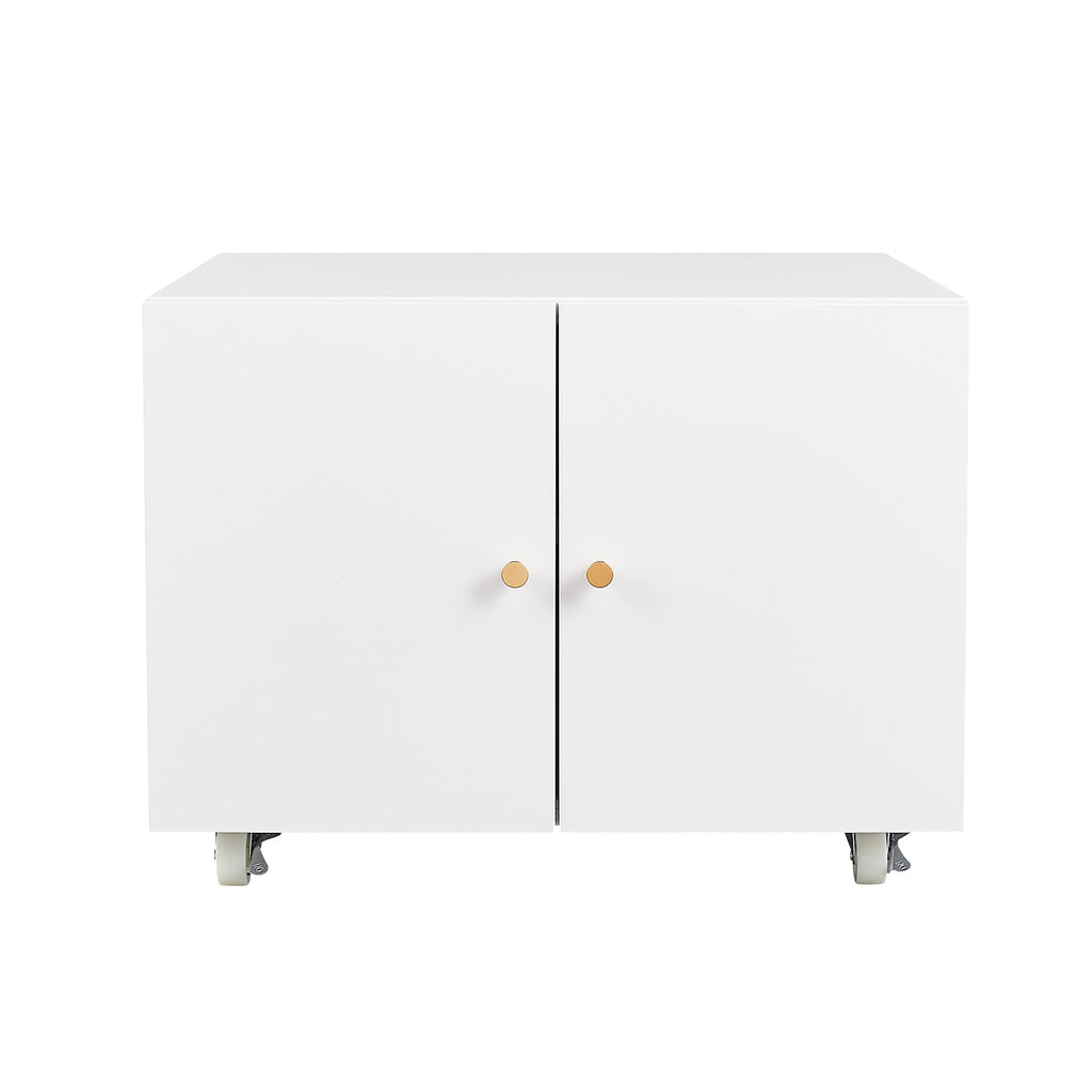 Office furniture Copier Cabinet white mobile pedestal file Printer Stand