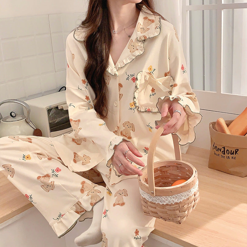 Women's long sleeved long pants loose suit