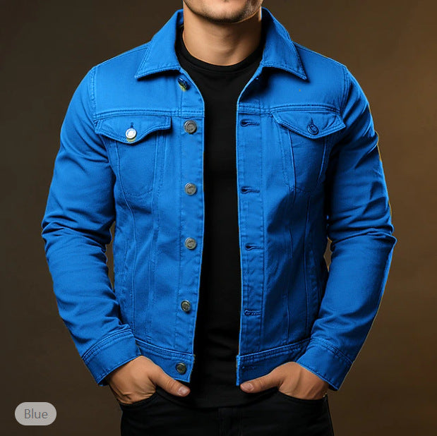 Casual daily wear windproof and warm button jacket