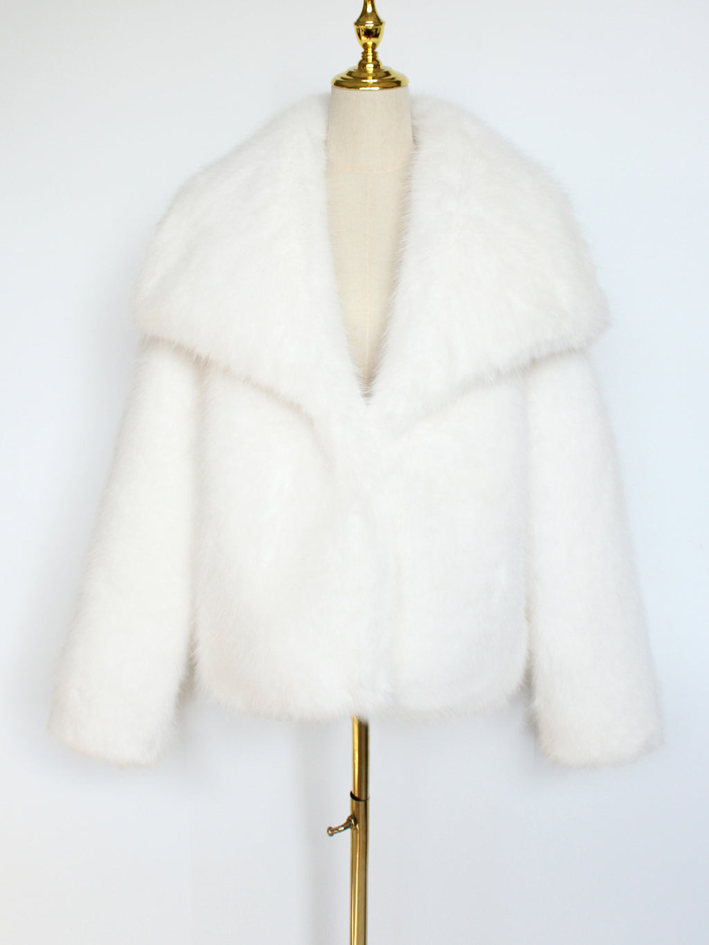 Imitation fur coat top women's short woolen coat made of synthetic fur