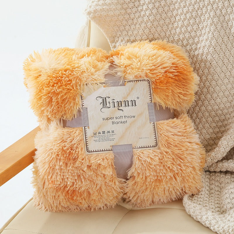 Photography Props, Small Rainbow Blankets, Nordic Style Office Lazybones, Nap Blankets, Tie Dyed Sofa Blankets, Plush Blankets