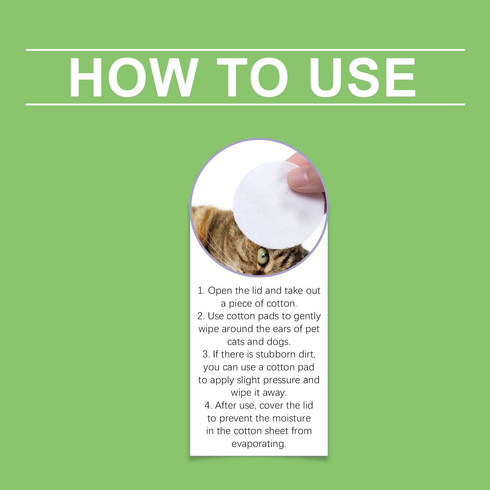 Ear Cleaning Pad For Cats And Dogs Soothes Pet Ear Canal Discomfort And Cleans Ear Dirt