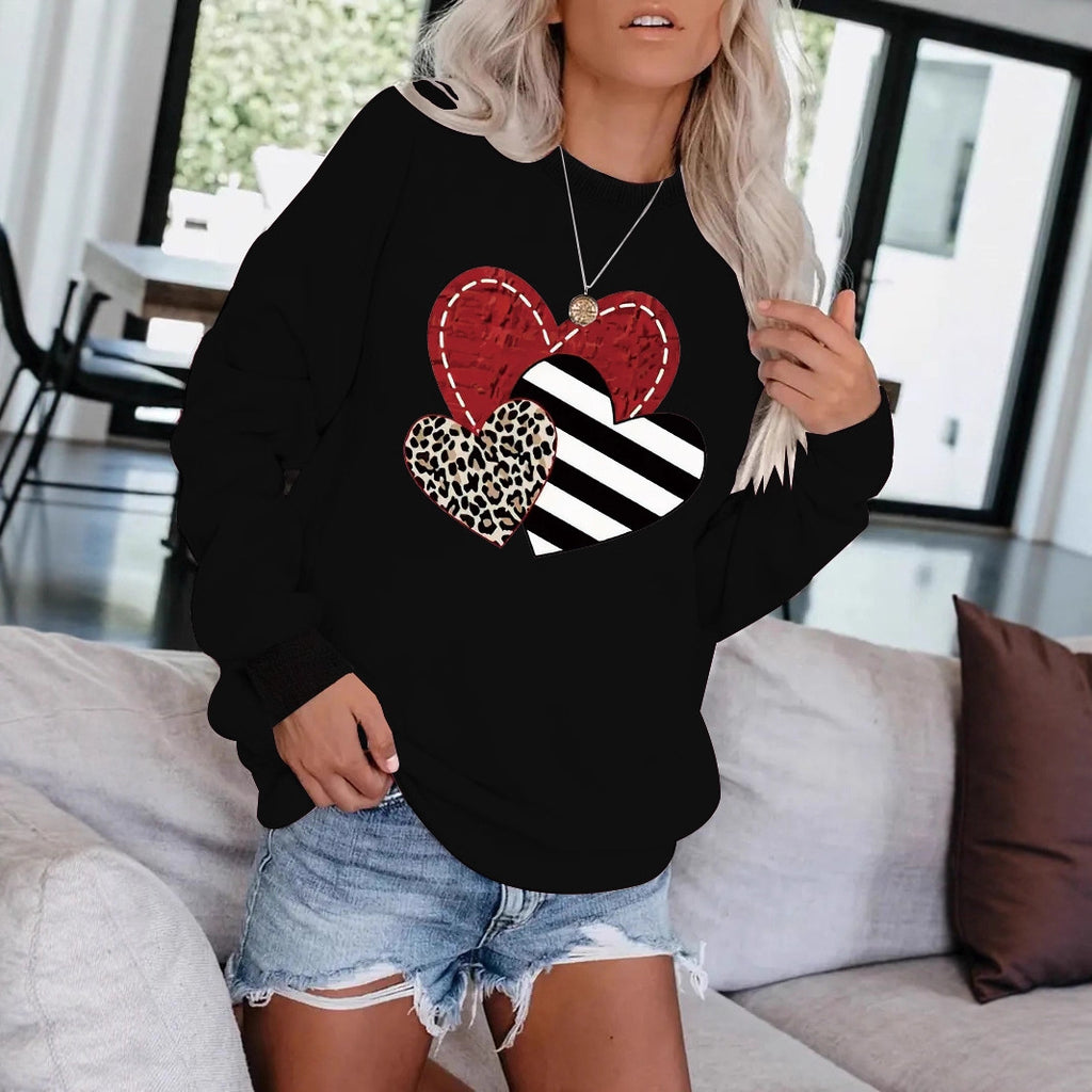 Love printed hoodie