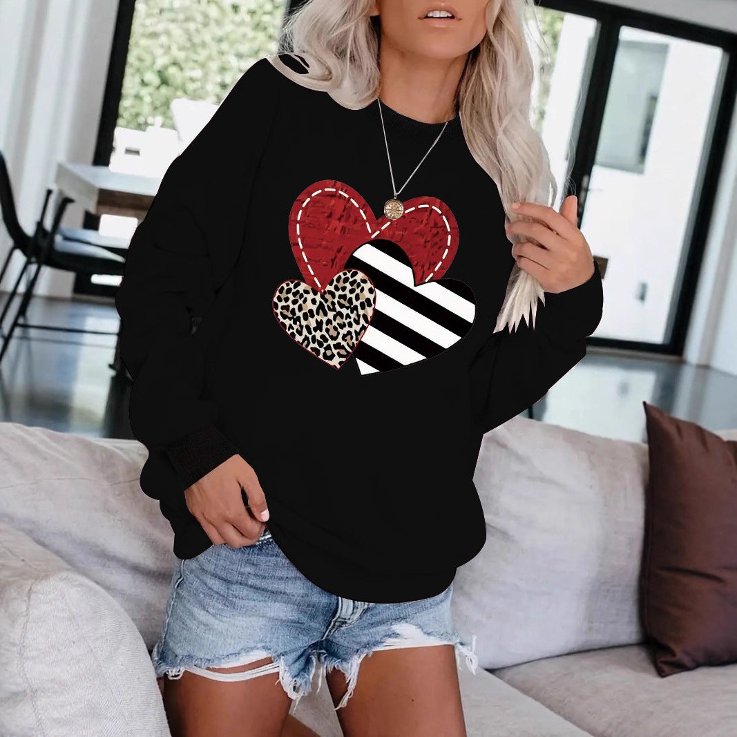 Love printed hoodie