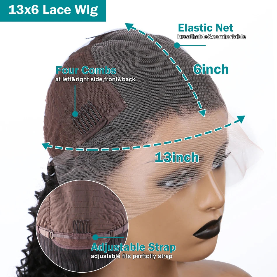 Mossily Silky Straight Human Hair Lace Frontal Wig 13×4 13×6 Lace Front Human Hair WigsHD Transparent Lace Preplucked