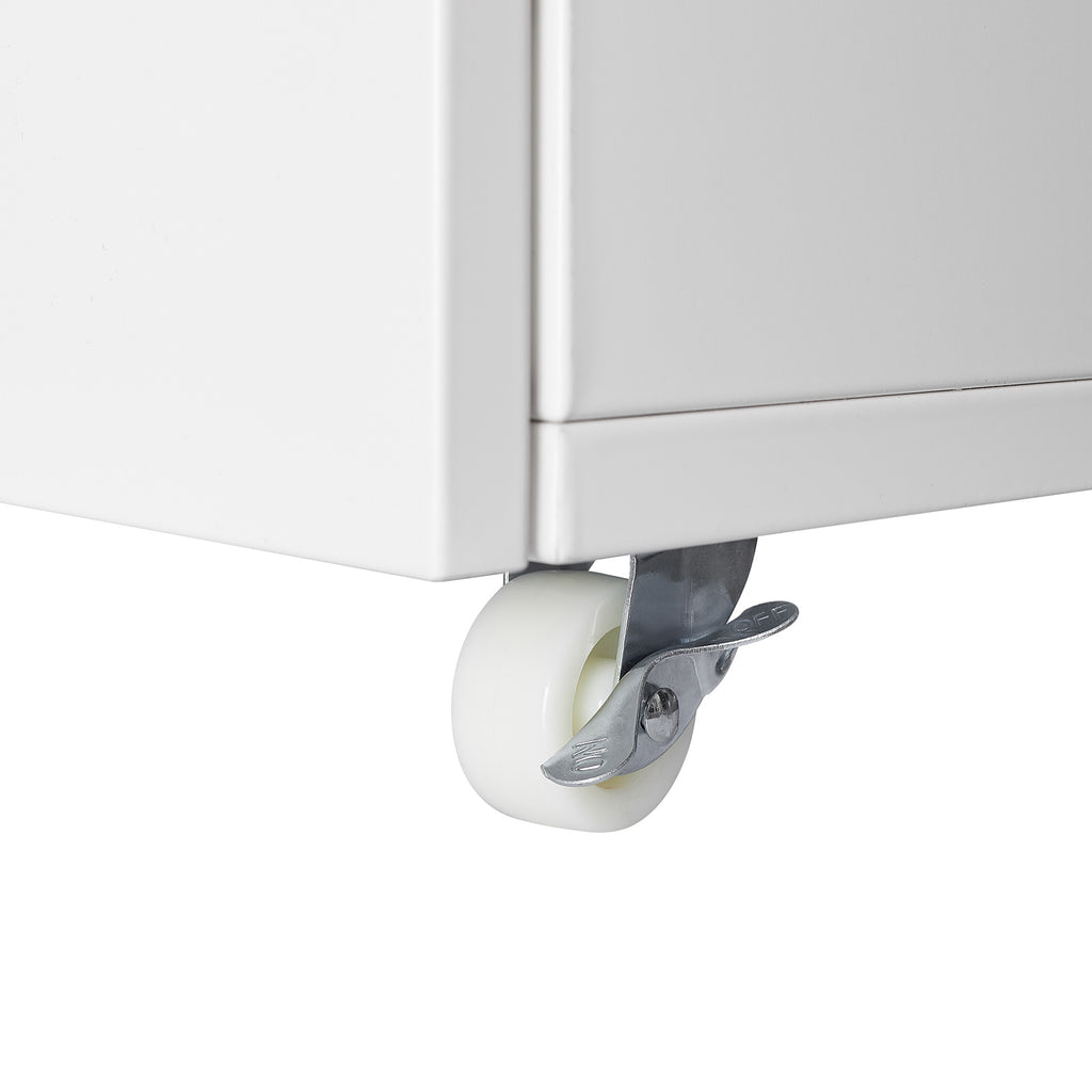 Office furniture Copier Cabinet white mobile pedestal file Printer Stand