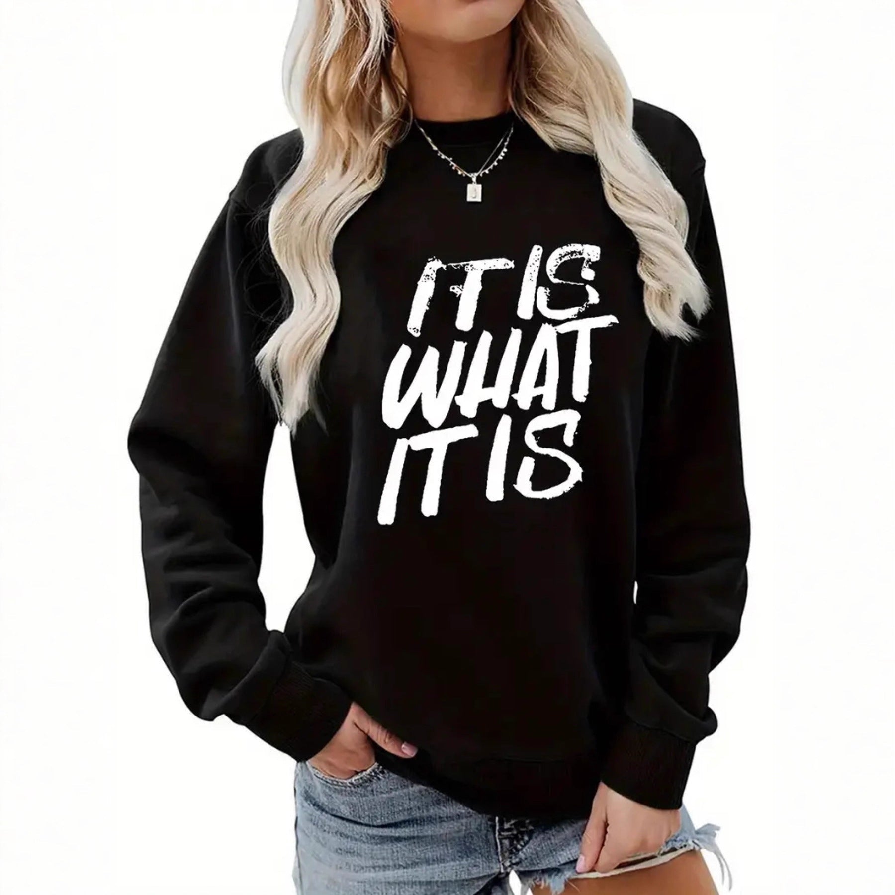 Hoodie letter print