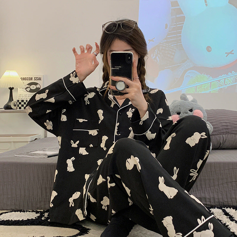 Women's long sleeved long pants loose suit