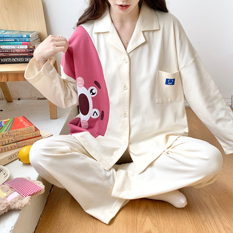 Women's long sleeved long pants loose suit