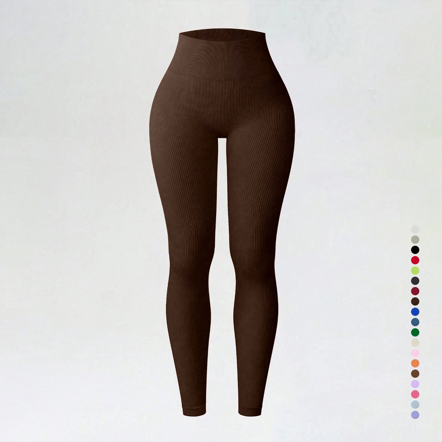 Threaded autumn and winter yoga pants seamless fitness pants high waisted sports yoga clothes leggings