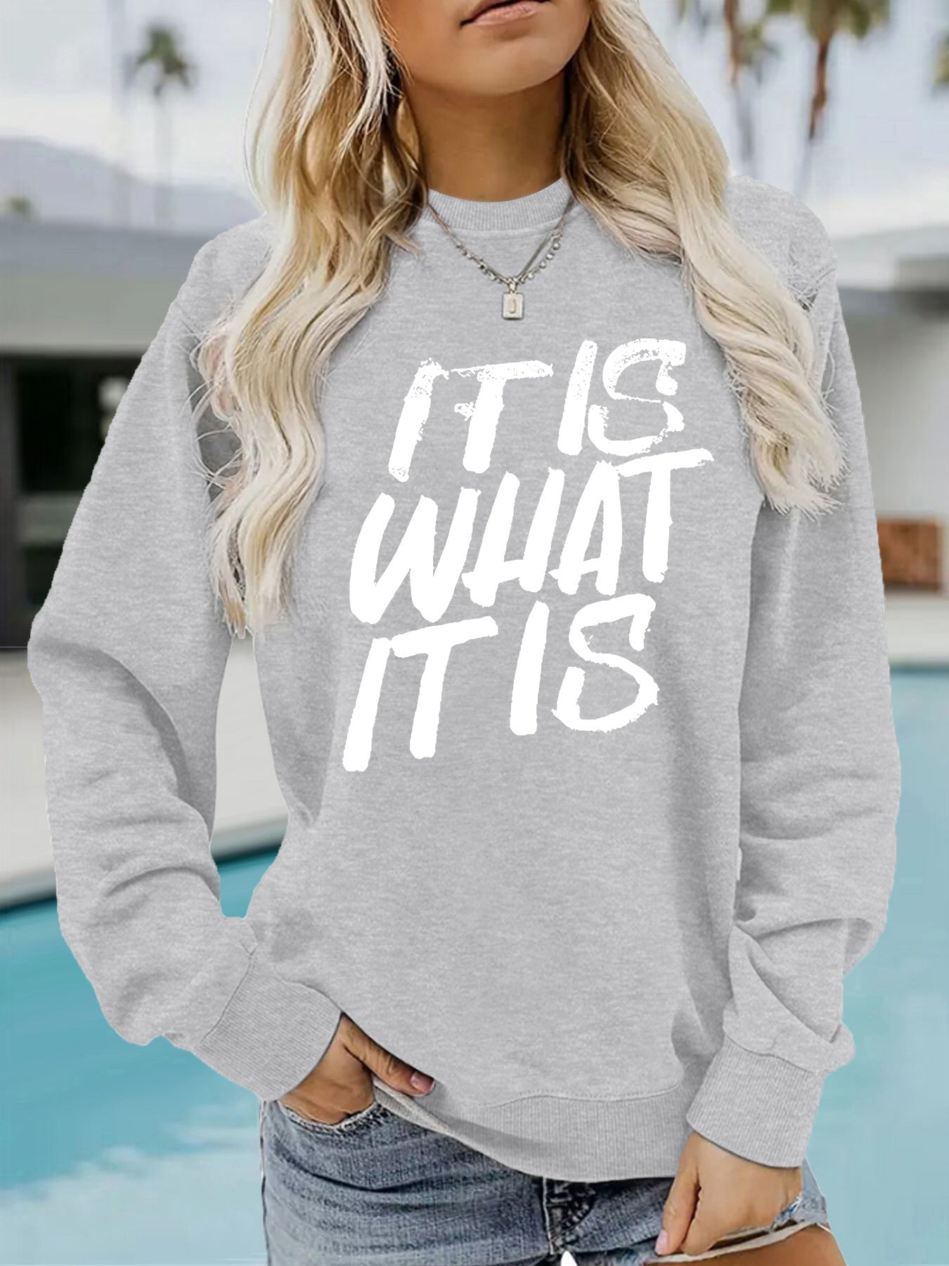 Hoodie letter print