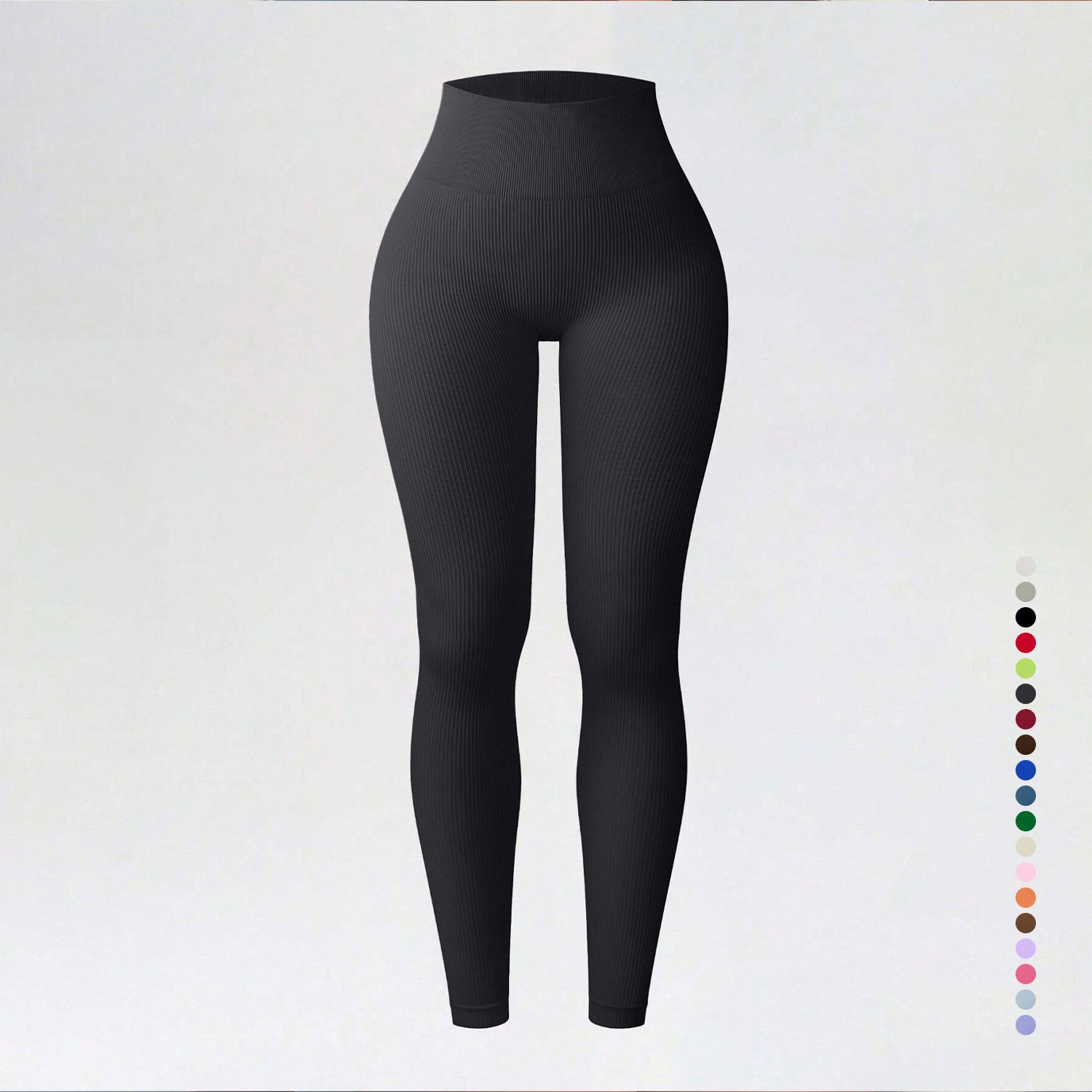 Threaded autumn and winter yoga pants seamless fitness pants high waisted sports yoga clothes leggings