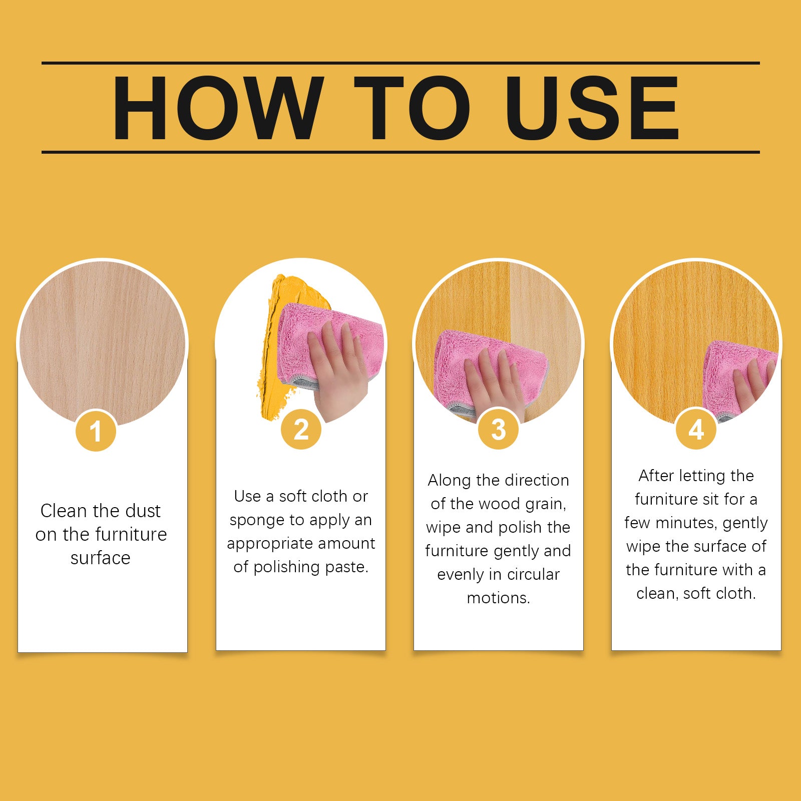 Beeswax Furniture Polishing Paste, Multi-Purpose Beeswax Home Cleaning And Maintenance Furniture Care Polish