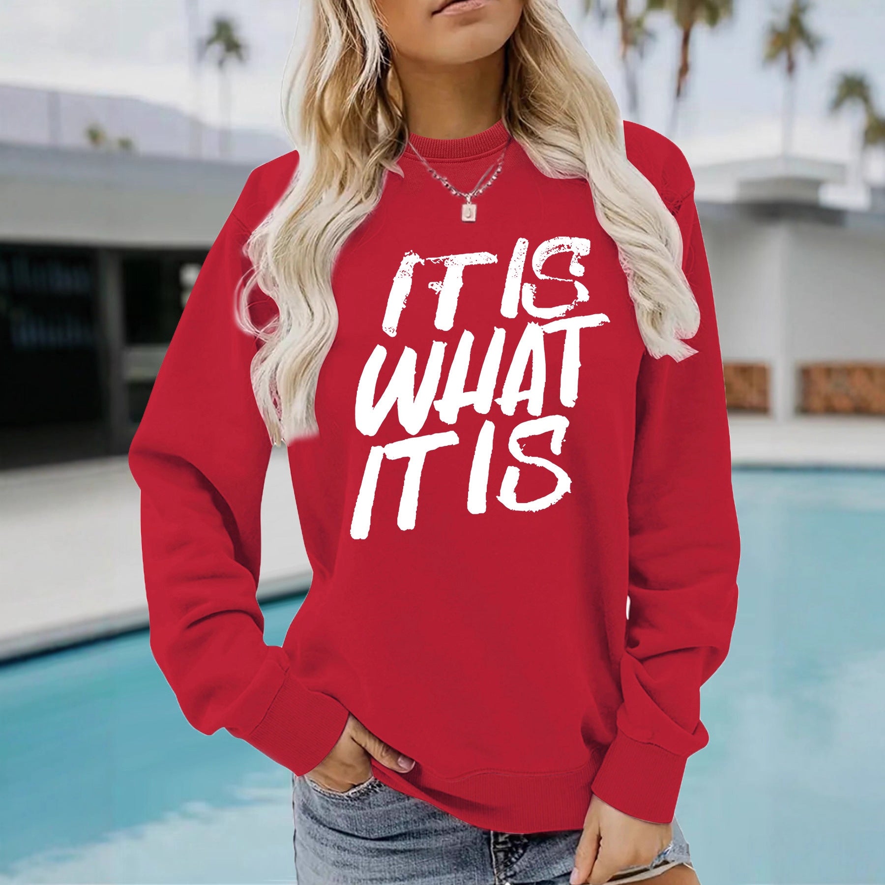 Hoodie letter print