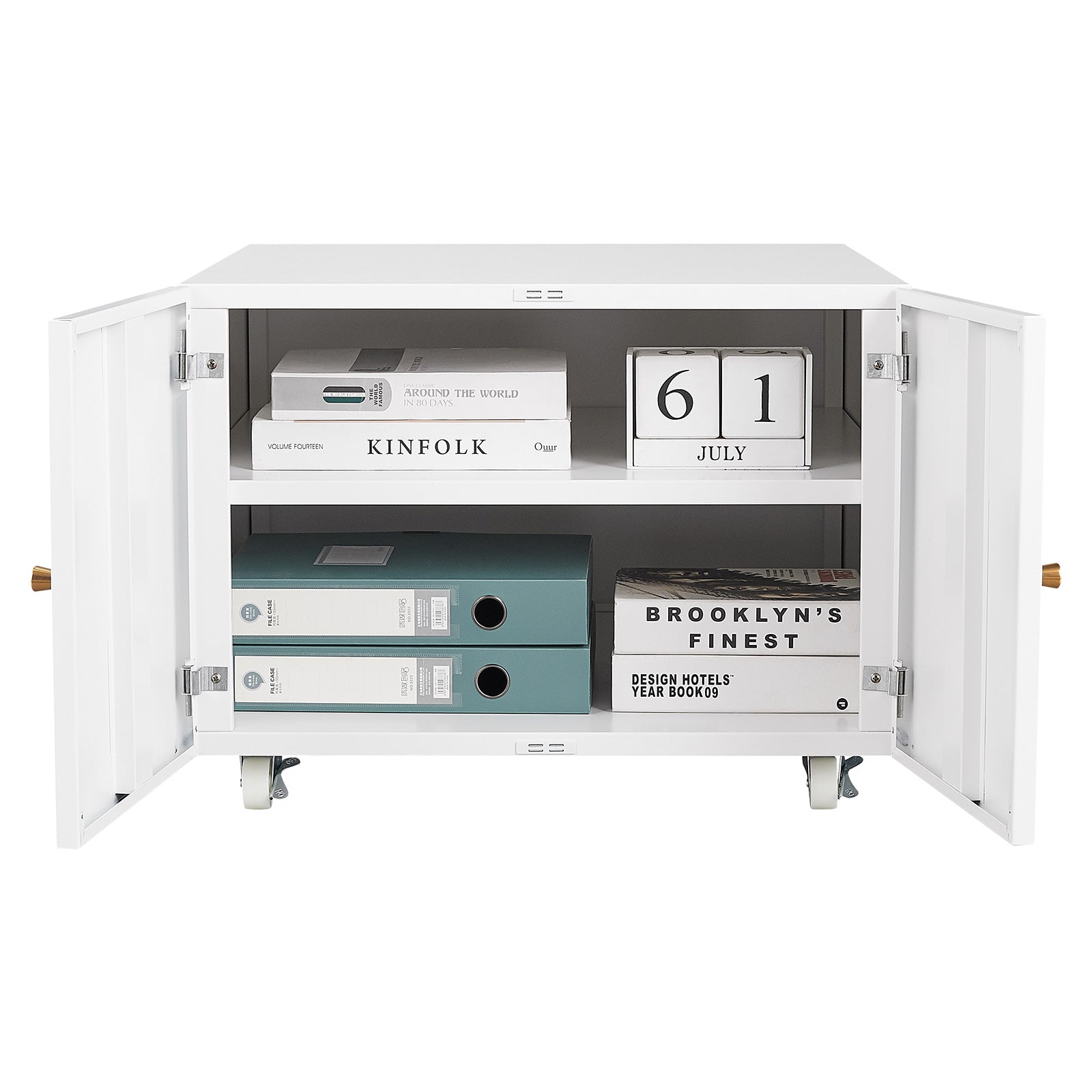 Office furniture Copier Cabinet white mobile pedestal file Printer Stand