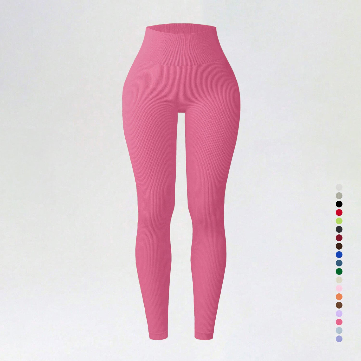 Threaded autumn and winter yoga pants seamless fitness pants high waisted sports yoga clothes leggings