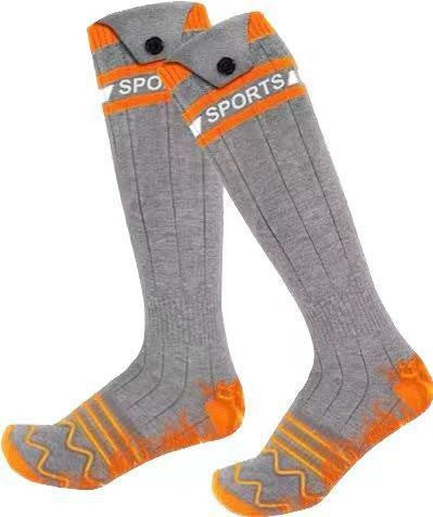 Warm socks for winter, electrically heated socks with USB charging, long tube electric heating socks for skiing, and heated socks for skiing