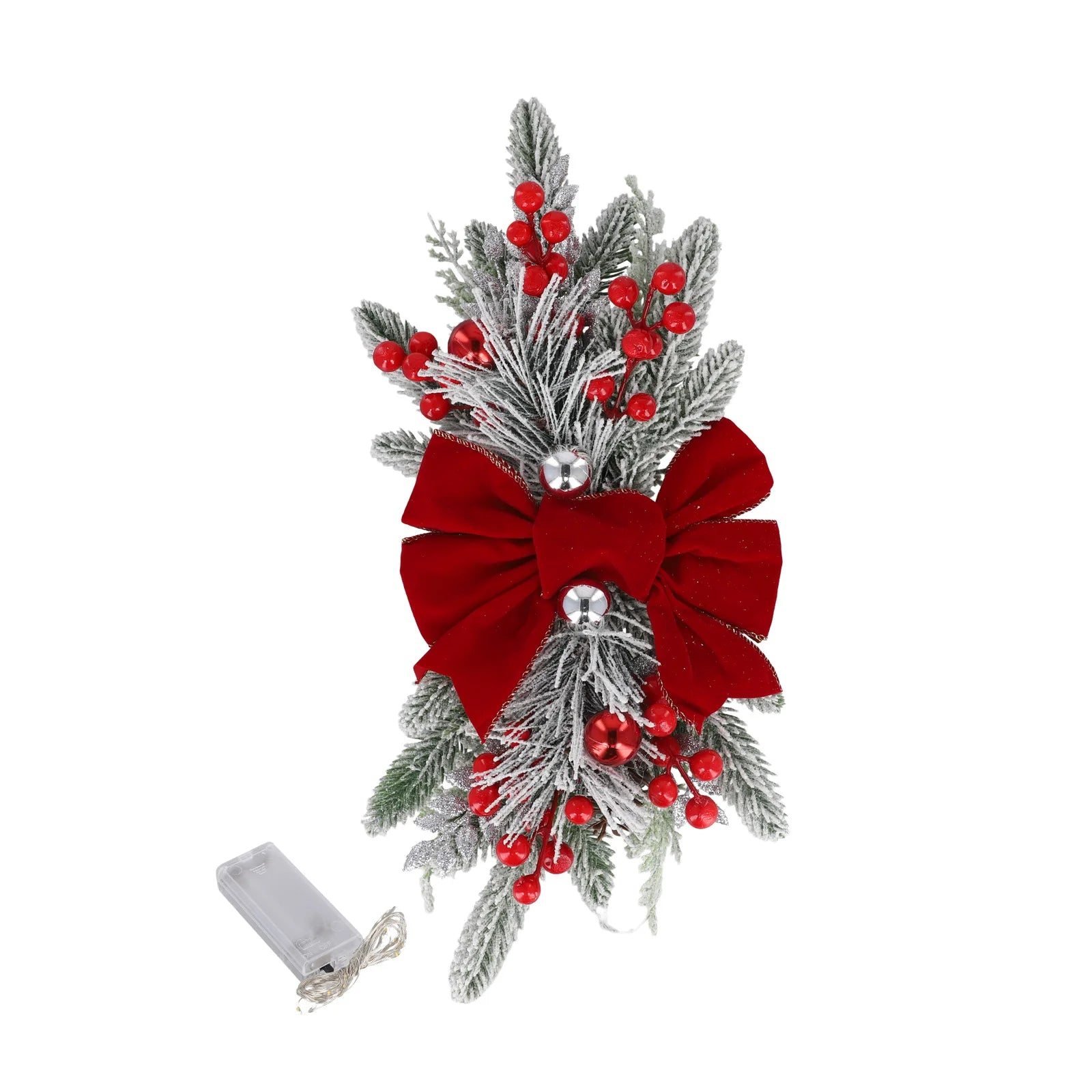 Christmas Staircase Decoration Wreath DIY Indoor Outdoor Garland Decoration With LED Decoration Prop Evening Party Dress Up Prop