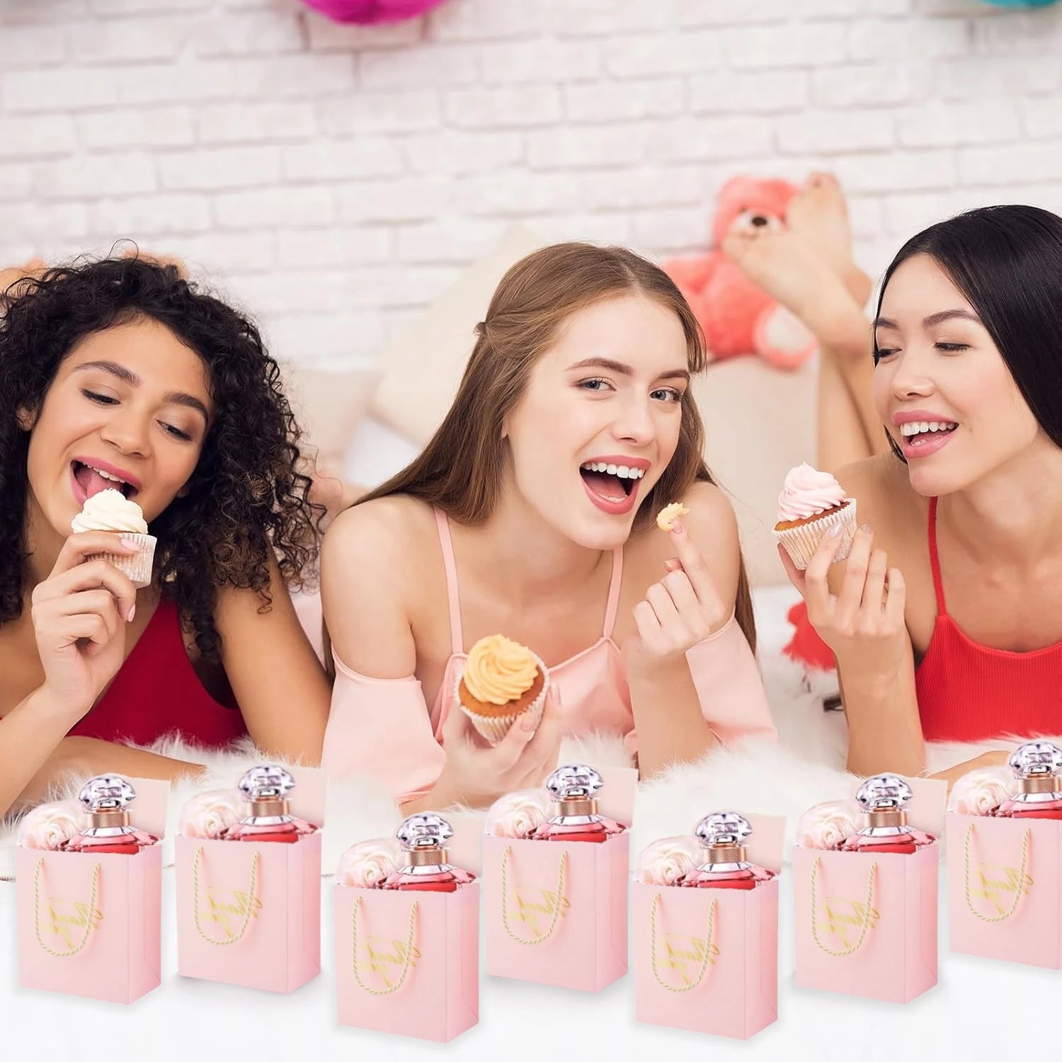 20/40/50Pack Small Thank You Gift Bags With Handles Mini Gift Paper Bags Bulk Party Favor Bag for Wedding Birthday Baby Shower