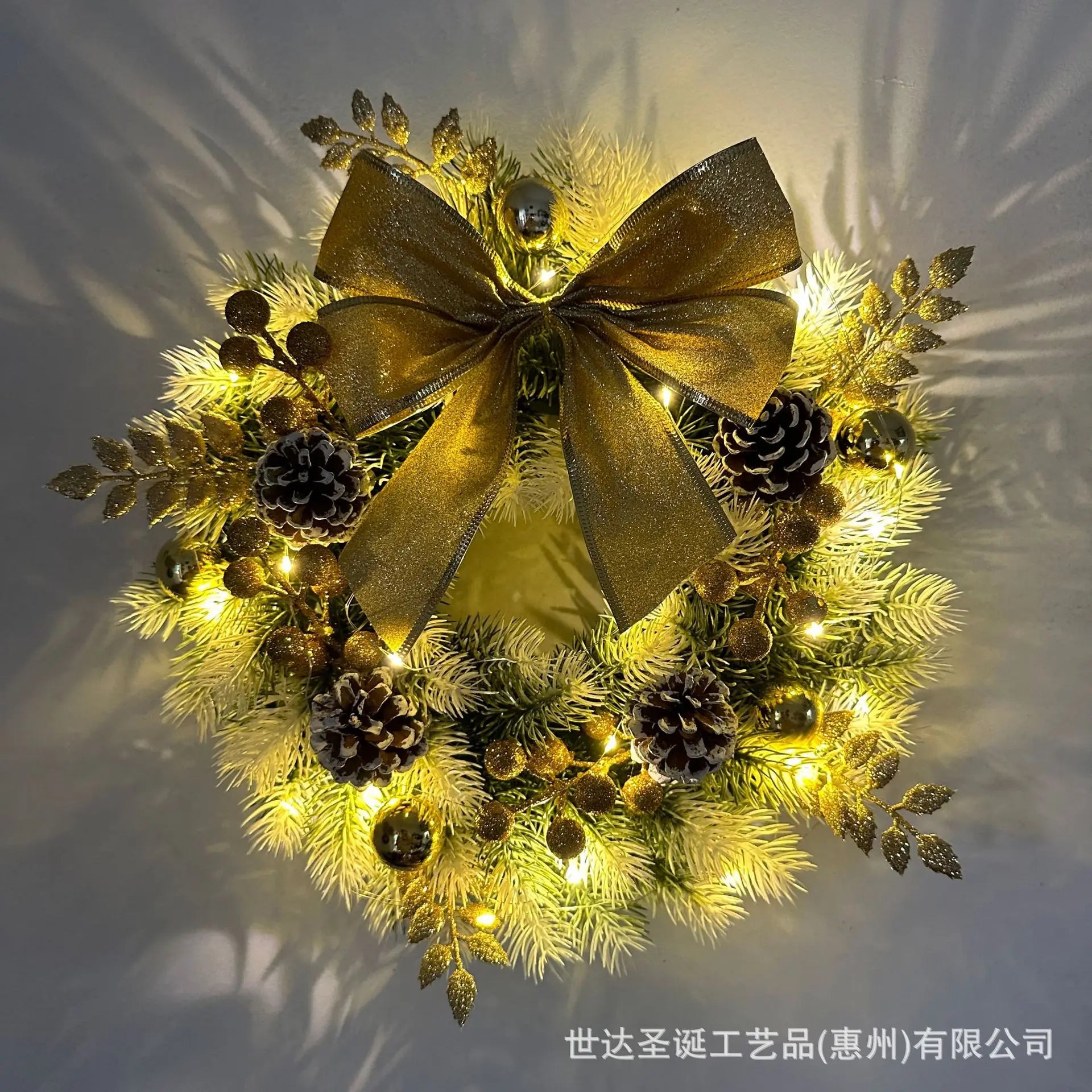 Christmas Wreath Christmas Decoration Door Hanging Decoration Pendant Christmas Window Prop Ornament