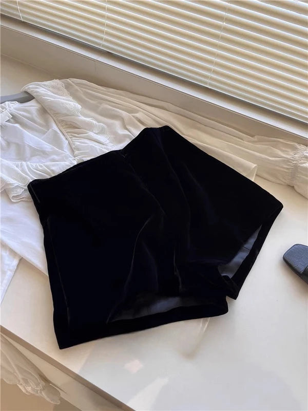 Winter Sexy Outfits for Woman 2 Piece Set Long Sleeve Fur Patchwork Bodysuit and Shorts Sets Female Matching Streetwear 2025 New