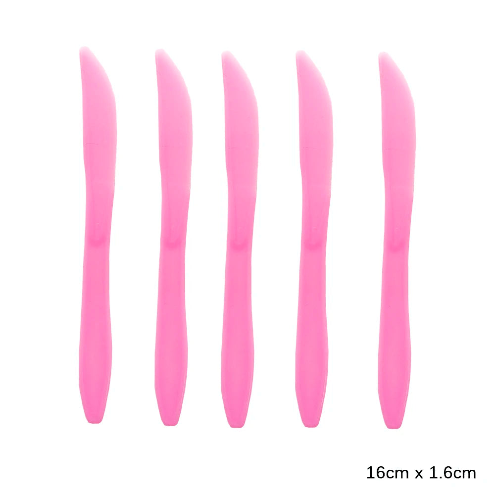 Disposable Knife Fork Spoon Cutlery Set Pink Blue Disposable Tableware Birthday Party Decorations Wedding Baby Shower Supplies