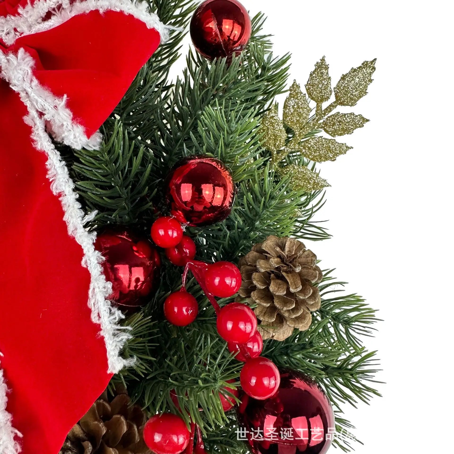 Christmas Wreath Christmas Decoration Door Hanging Decoration Pendant Christmas Window Prop Ornament