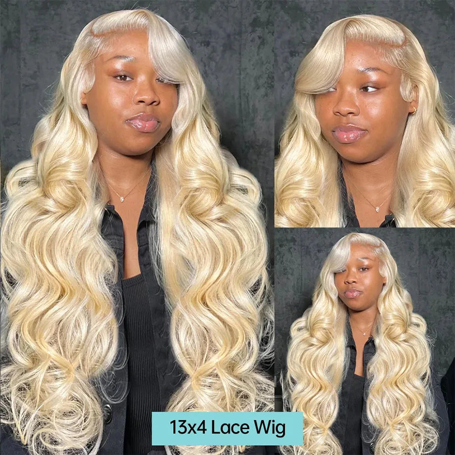 Blonde Wig 13x6 HD Transparent Lace Body Wave Frontal 613 Wig 100% 30 Inch Human Hair 200 Density Wigs On Sale For Women Choice