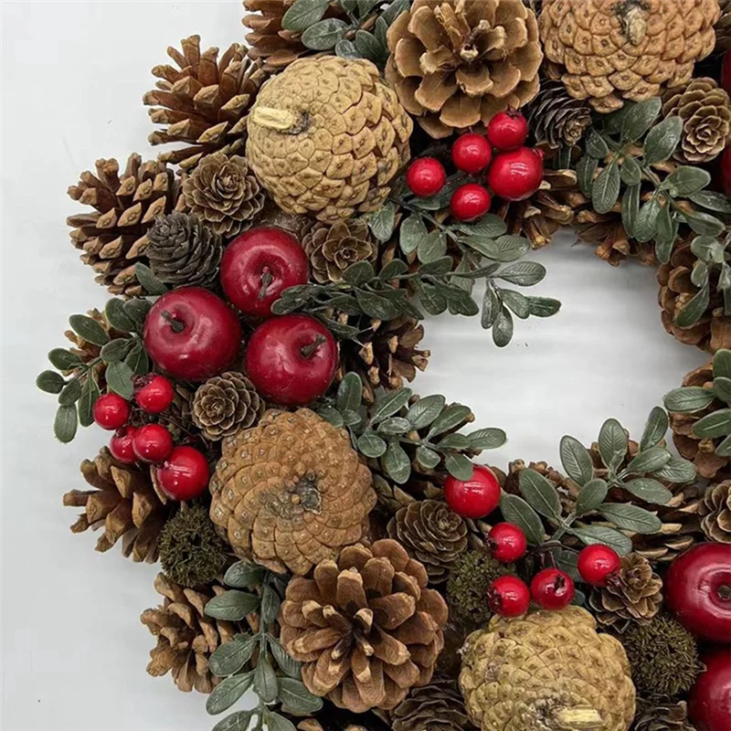 A19F-Christmas Wreath Decor Home Wreath Deco For Wedding Party Living Room Dining Table Closet, Holiday Displays