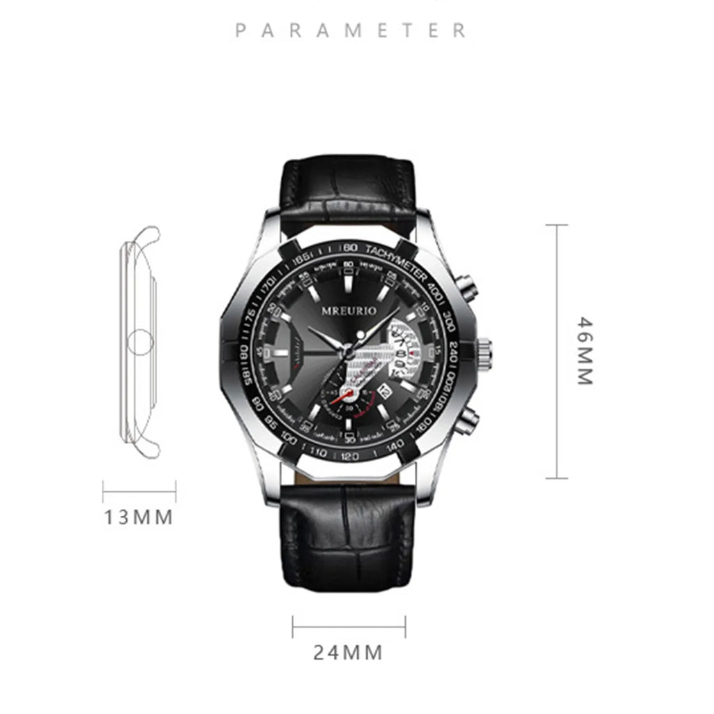 Men New Trendy Fashion Watch Simple Casual Quartz Wristwatch Waterproof Male Sport Portable Clock Decoration Good Gift Giving