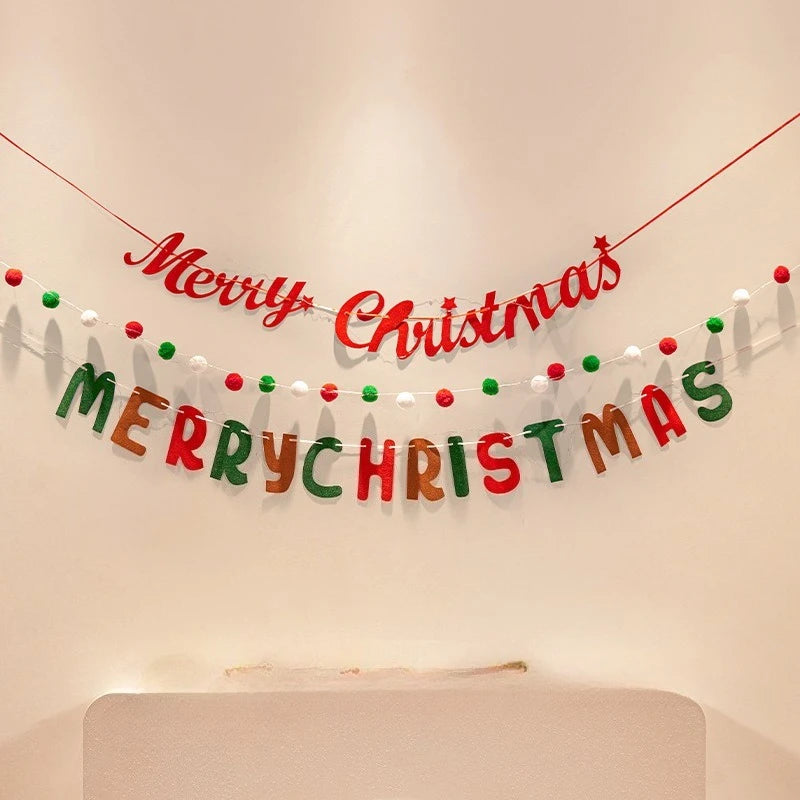 Christmas decorations, tree ornaments, indoor LED lights, pictures, background walls, atmosphere, scenes, decorations and flags.