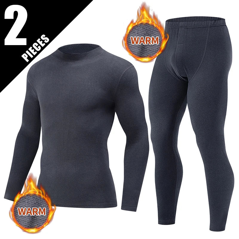 2/4 Pcs Men's Solid Color Simple Autumn And Winter Thermal Underwear Comfortable And Casual Bottoming Underwear Teenagers Pajama