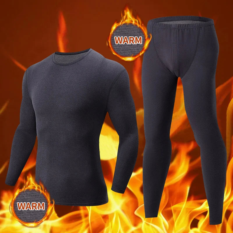 2/4 Pcs Men's Solid Color Simple Autumn And Winter Thermal Underwear Comfortable And Casual Bottoming Underwear Teenagers Pajama