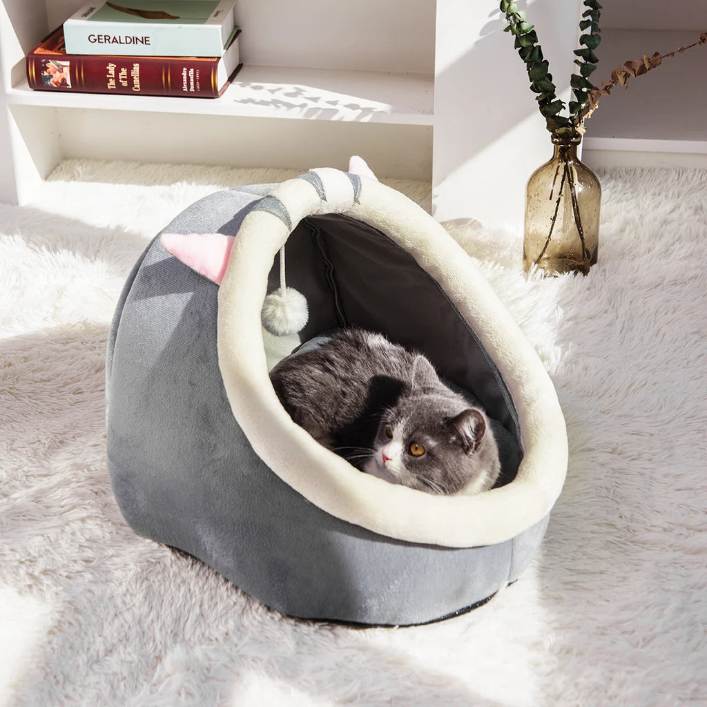 1PC Four Seasons Universal Semi-Closed Cute Comfortable Cat Nest Bed Warm Pet Nest