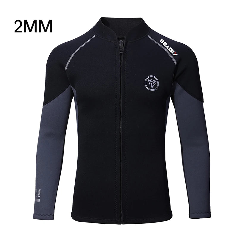 New 3mm/2MM Neoprene Men Women Wetsuit Scuba Zipper Jacket Pants Spearfishing Swimwear Kayak Surfing Swimsuit Diving Suit