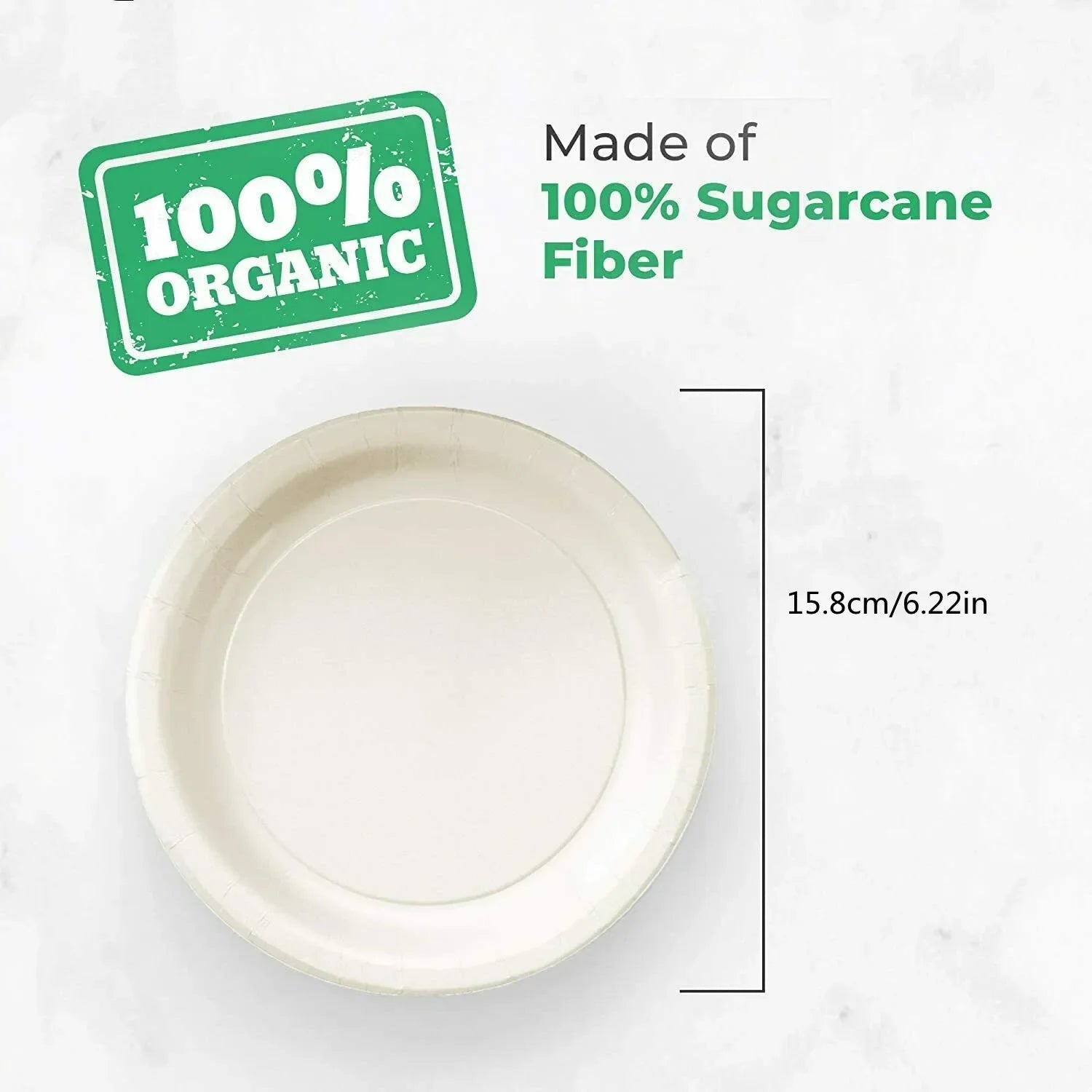 Disposable Party Plates 50/100pcs Disposable Eco-Friendly Degradable Paper Plate for Barbecue Supplies Birthday PartyVIE LENTE