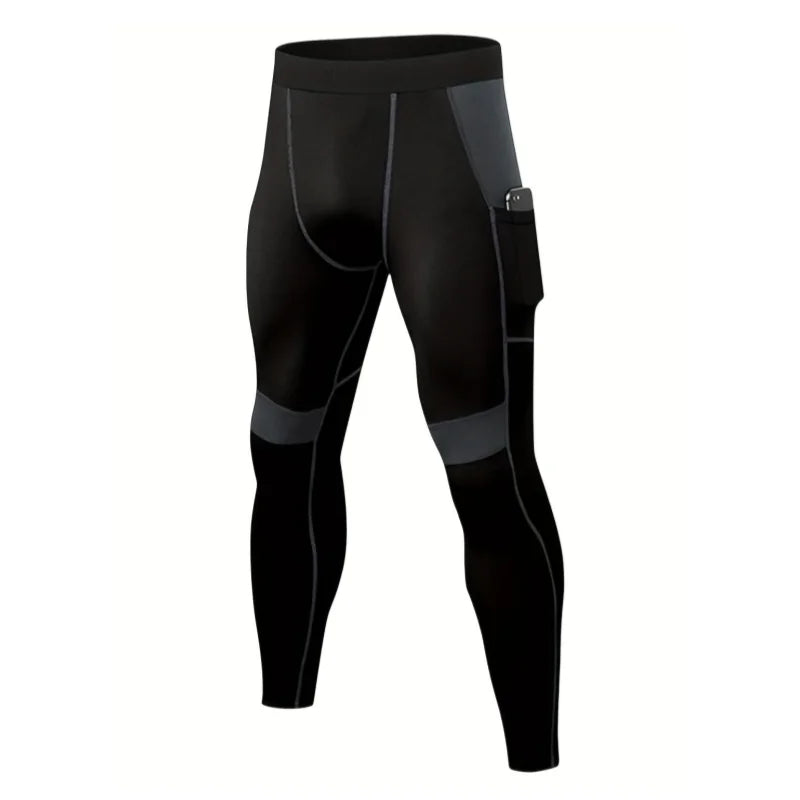 Mens Compression Pants Quick Dry Fit Sportswear Running Tights Men Legging Fitness Training Jogging Pants Sport Gym Leggings