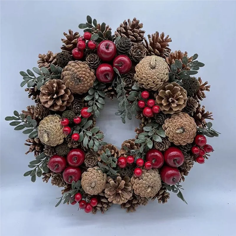 A19F-Christmas Wreath Decor Home Wreath Deco For Wedding Party Living Room Dining Table Closet, Holiday Displays