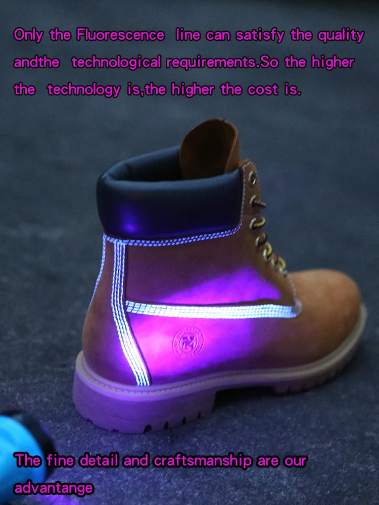 New Work Boots Men's Original Comfy Shoes Outdoor Hiking Leather Casual Shoes For Men Basic Boots Waterproof Yellow Boots